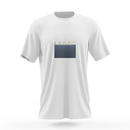 NU. BY HOLOKOLO Cyklistické tričko s krátkym rukávom - CURIOSITY - biela/modrá