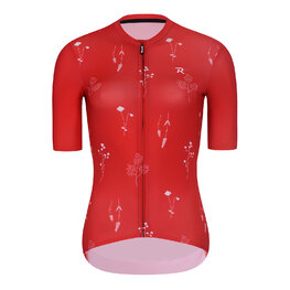 RIVANELLE Cyklistický krátky dres a krátke nohavice - METTLE LADY  - červená/čierna