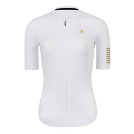 RIVANELLE Cyklistický krátky dres a krátke nohavice - VICTORIOUS GOLD LADY - biela/čierna