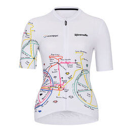 RIVANELLE Cyklistický mega set - MAAPPI ELITE LADY - biela/čierna