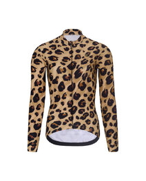 RIVANELLE Cyklistická zimná bunda a nohavice - WILDCAT II WINTER - béžová/hnedá/čierna