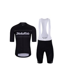HOLOKOLO Cyklistický krátky dres a krátke nohavice - GEAR UP - čierna