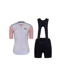 RIVANELLE Cyklistický krátky dres a krátke nohavice - TECHNICAL  - zelená/čierna