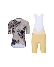 RIVANELLE Cyklistický krátky dres a krátke nohavice - BAROC - čierna/béžová