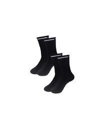 RIVANELLE Cyklistické ponožky klasické - VELON 2PAK - čierna