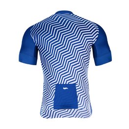 HOLOKOLO Cyklistický dres s krátkym rukávom - DAYBREAK - biela/modrá