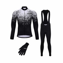 HOLOKOLO Cyklistický mega set - POLAR WINTER - biela/čierna