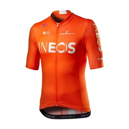 CASTELLI Cyklistický dres s krátkym rukávom - INEOS 2020 - oranžová