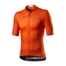 CASTELLI Cyklistický dres s krátkym rukávom - INEOS 2020 THE LINE - oranžová
