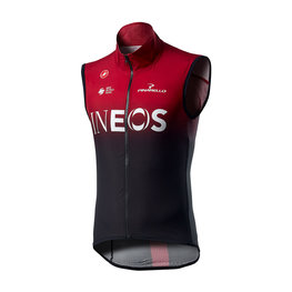 CASTELLI Cyklistická vesta - INEOS 2020 - čierna/červená