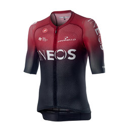 CASTELLI Cyklistický dres s krátkym rukávom - TEAM INEOS 2019 - čierna/červená