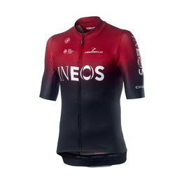 CASTELLI Cyklistický dres s krátkym rukávom - TEAM INEOS 2019 - čierna/červená