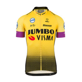 AGU Cyklistický dres s krátkym rukávom - JUMBO-VISMA 2019 - čierna/žltá
