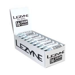 LEZYNE CO2 pumpa/bombička - 16G SILVER - strieborná