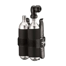 LEZYNE CO2 pumpa/bombička - TWIN KIT CO2 - strieborná/čierna