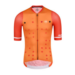 MONTON Cyklistický dres s krátkym rukávom - BLINKY - oranžová