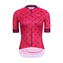 MONTON Cyklistický dres s krátkym rukávom - LADYBUG LADY - červená/ružová