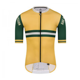 MONTON Cyklistický dres s krátkym rukávom - JOE - žltá/zelená