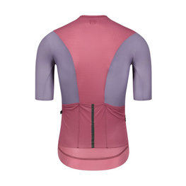 MONTON Cyklistický dres s krátkym rukávom - CHECHEN - červená/fialová