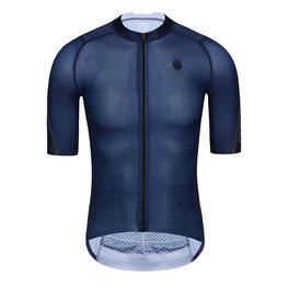 MONTON Cyklistický dres s krátkym rukávom - PRO CARBONFIBER - modrá