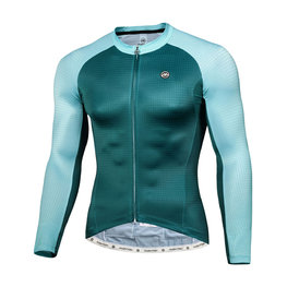 MONTON Cyklistický dres s dlhým rukávom letný - LEJO SUMMER - zelená