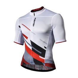 MONTON Cyklistický dres s krátkym rukávom - FOCUS - biela