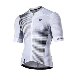 MONTON Cyklistický dres s krátkym rukávom - FLEETING - čierna/biela