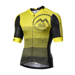 MONTON Cyklistický dres s krátkym rukávom - GRADIANT FUN - žltá/čierna