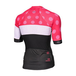 MONTON Cyklistický dres s krátkym rukávom - CLIMBING FLOWER - čierna/ružová