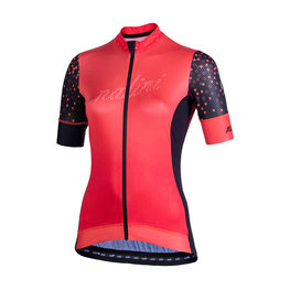 NALINI Cyklistický dres s krátkym rukávom - AIS STILOSA 2.0 LADY - oranžová/čierna