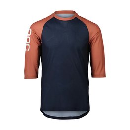 POC Cyklistický dres s krátkym rukávom - MTB PURE 3/4 - modrá/oranžová