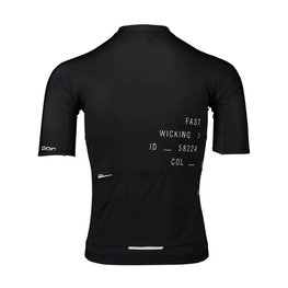 POC Cyklistický dres s krátkym rukávom - PRISTINE PRINT - čierna