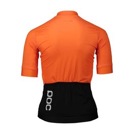 POC Cyklistický dres s krátkym rukávom - ESSENTIAL ROAD LADY - oranžová/čierna