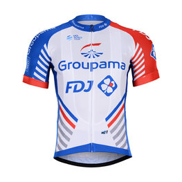 BONAVELO Cyklistický dres s krátkym rukávom - GROUPAMA FDJ 2019 - biela
