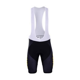 BONAVELO Cyklistické nohavice krátke s trakmi - JUMBO-VISMA 2019 - čierna