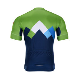 BONAVELO Cyklistický dres s krátkym rukávom - SLOVENIA - modrá/zelená