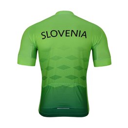 BONAVELO Cyklistický dres s krátkym rukávom - SLOVENIA ll. - zelená