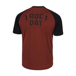 ROCDAY Cyklistický dres s krátkym rukávom - PARK - červená/čierna