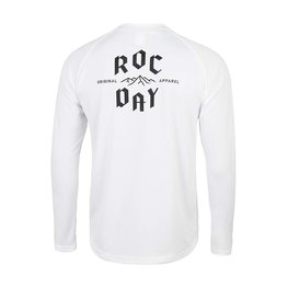 ROCDAY Cyklistický dres s dlhým rukávom letný - PARK LONG - biela