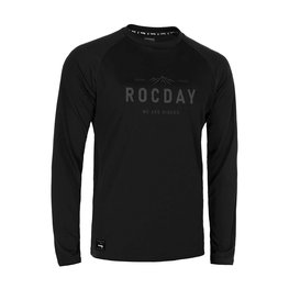 ROCDAY Cyklistický dres s dlhým rukávom letný - PATROL - čierna/šedá
