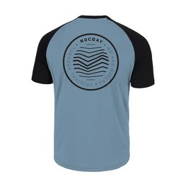 ROCDAY Cyklistický dres s krátkym rukávom - GRAVEL - čierna/modrá