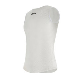 SANTINI Cyklistické tričko s krátkym rukávom - ALPHA - biela