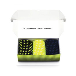 SANTINI Cyklistické ponožky klasické - ORIGINE SOXBOX - žltá/čierna