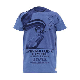 SANTINI Cyklistické tričko s krátkym rukávom - UCI STORY - modrá/viacfarebná