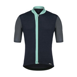 SANTINI Cyklistický dres s krátkym rukávom - ORIGINE - svetlo modrá/čierna