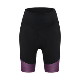 SANTINI Cyklistické nohavice krátke bez trakov - RITMO LADY  - červená/čierna