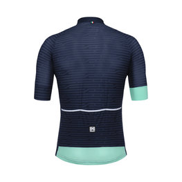 SANTINI Cyklistický dres s krátkym rukávom - SOFFIO - modrá