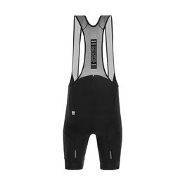 SANTINI Cyklistické nohavice krátke s trakmi - KARMA DELTA - čierna