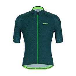 SANTINI Cyklistický dres s krátkym rukávom - KARMA KITE - zelená