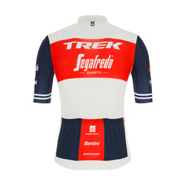 SANTINI Cyklistický dres s krátkym rukávom - TREK SEGAFREDO 2021 - červená/biela/modrá